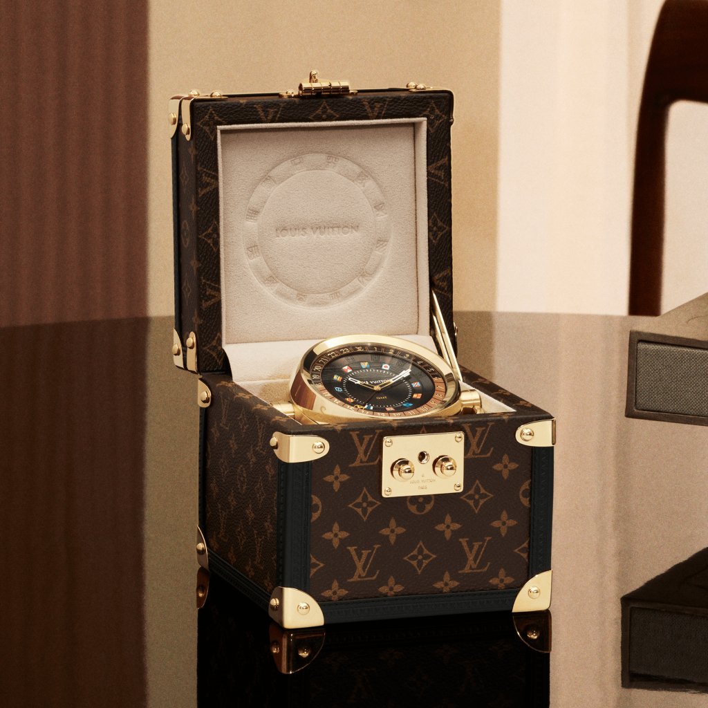 Louis Vuitton Trunk Table Clock
